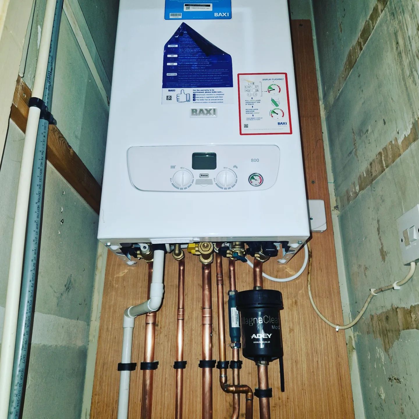 Diagnosing a boiler fault prior to repair